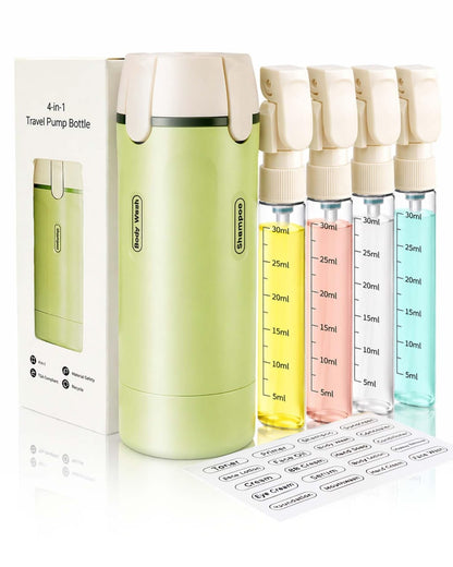 4-in-1 Travel Dispenser Bottle